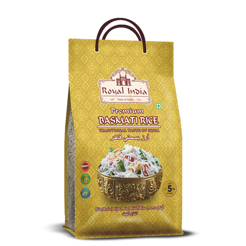 Royal India Long Grain Regular Basmati Rice 5kg