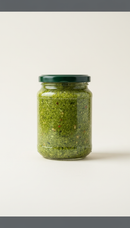 Fresh Basil Leaf Pesto Jar