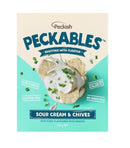Peckish Peckables Sour Cream and Chives Bite-Sized Flavoured Rice Crackers 100gm