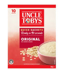 Uncle Tobys Oats Original Quick Sachets 10 x 34gm